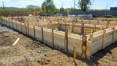 Ленточный фундамент в Бресте