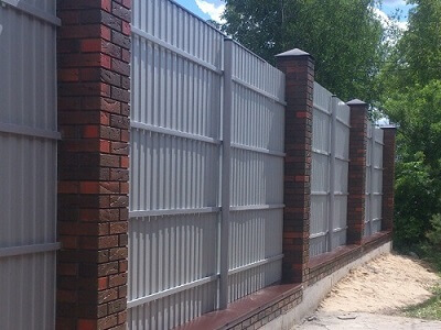 Забор из профнастила в Бресте