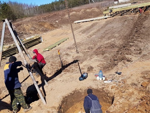 Септик из бетонных колец в Бресте